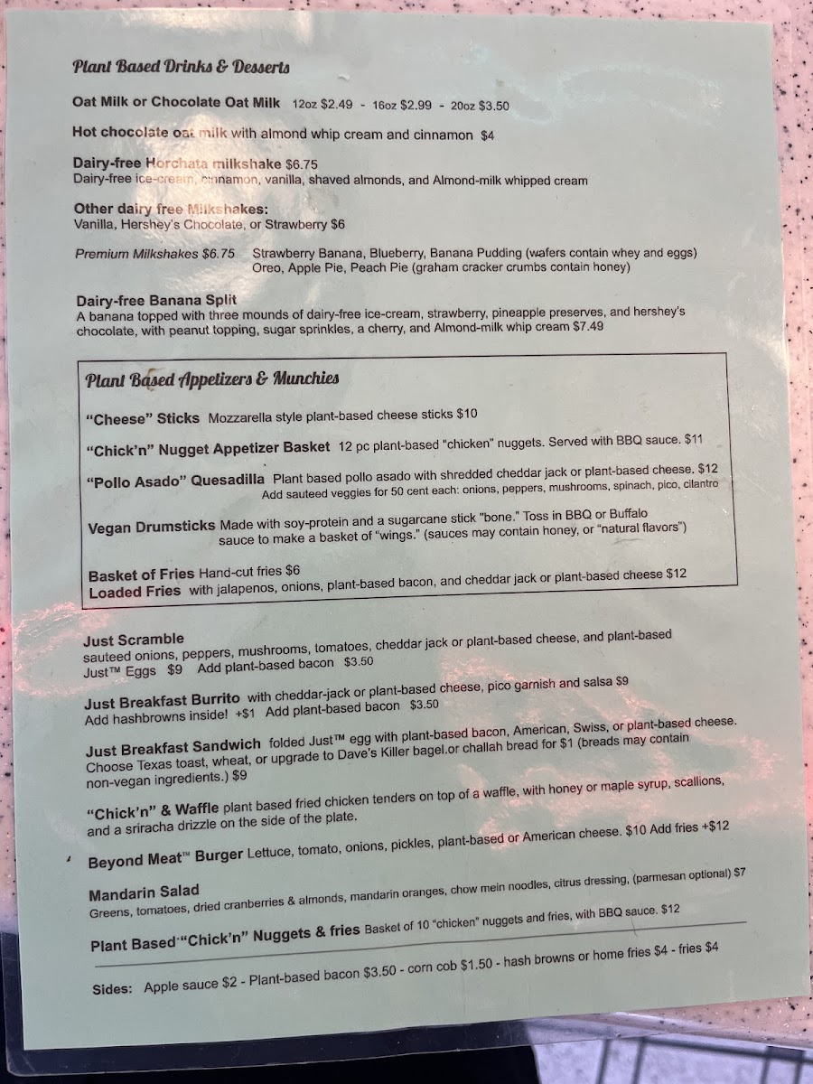 The Palace Diner on Abercorn Menu - Image 3