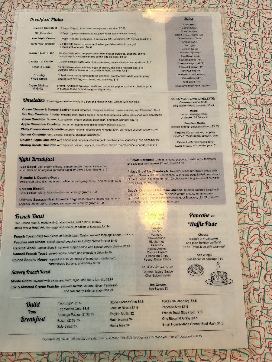The Palace Diner on Abercorn Menu - Image 5